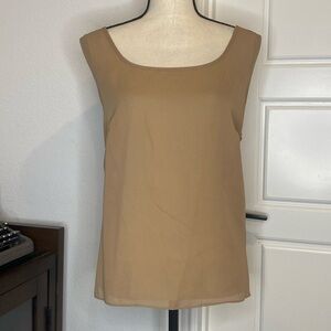 Tan Sleeveless Top